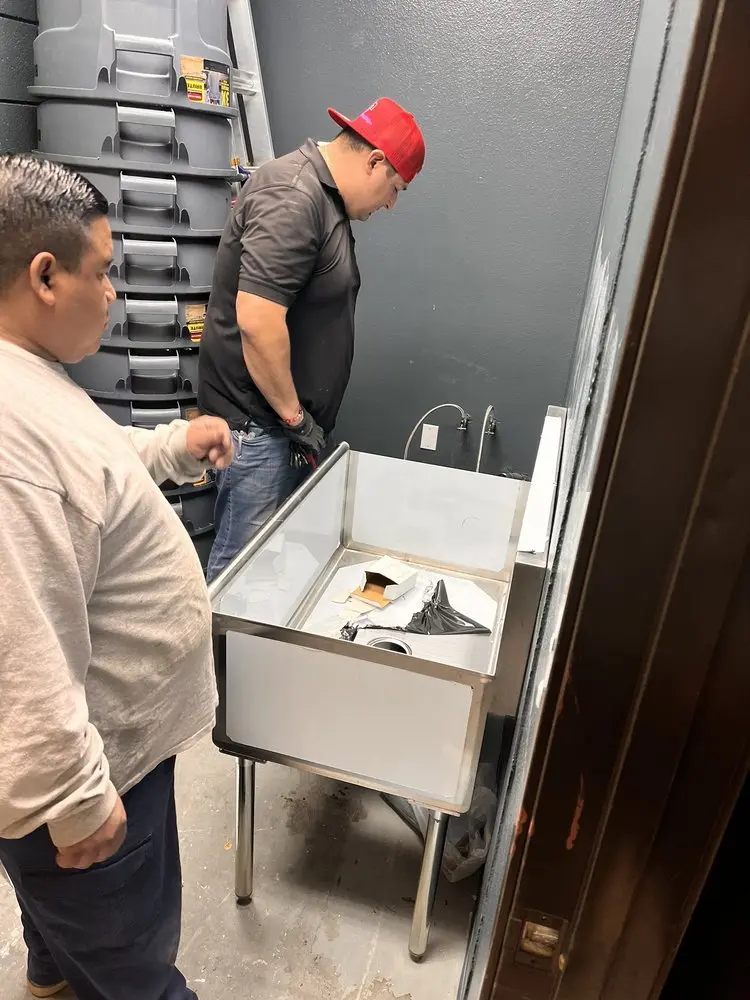 Commercial plumbing and sink installation in South El Monte